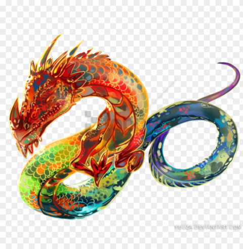 free color tattoo image with - realistic chinese dragon HighQuality Transparent PNG Isolated Artwork