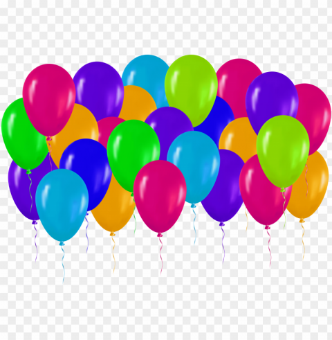 free colorful balloons images - balloons happy birthday Isolated Icon in Transparent PNG Format