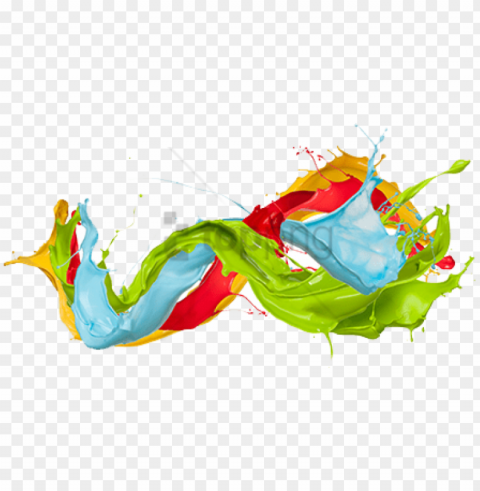 free colorful paint splatters image with - colored paint splashes PNG Graphic Isolated on Clear Background Detail