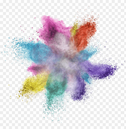 free colorful powder explosion images transparent - color powder explosion transparent Isolated Illustration with Clear Background PNG