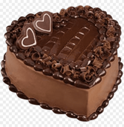 free download chocolate heart cake images background - chocolate cake in heart shape Alpha channel transparent PNG