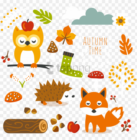 free download cute free fall images background - cute september clip art PNG for presentations