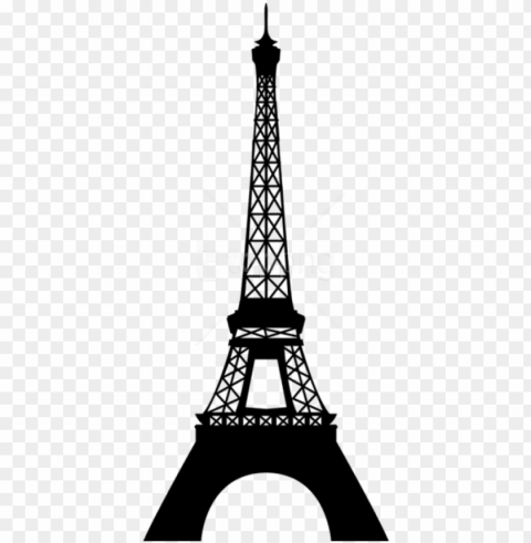 free download eiffel tower silhouette - eiffel tower silhouette background Transparent PNG Isolated Object
