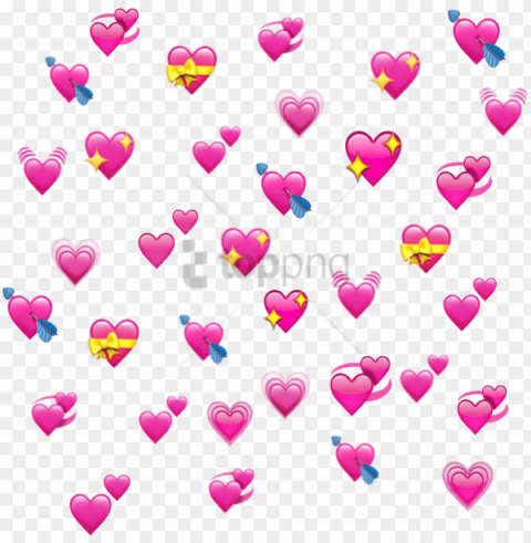 free download emoji klemmbrett images - heart emojis Clear Background PNG Isolated Element Detail