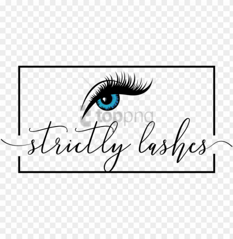 free png download eye with lashes vinyl wall art size - eyelash extensions Alpha channel PNGs