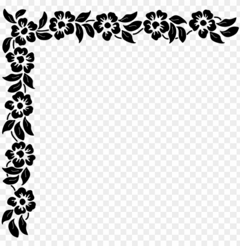 free download floral corner clipart photo - corner clipart black and white PNG transparent photos assortment