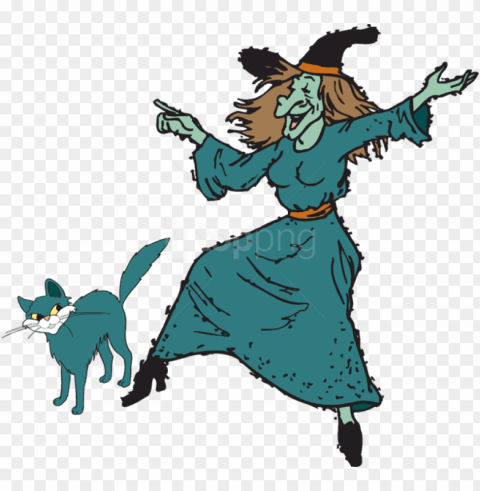 free png download fun halloween witch kid 2 clipart - witch clipart Transparent image