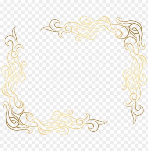 free download gold corner decoration clipart - decorative corner borders gold PNG transparent elements package