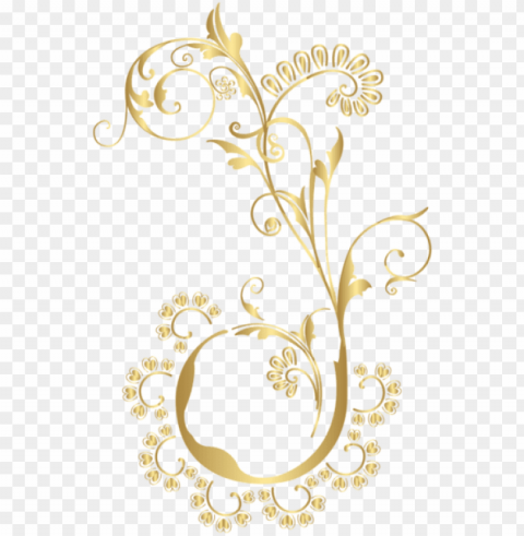 free png download gold floral element clipart png photo - gold flower floral Transparent graphics