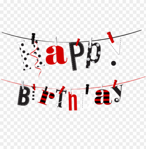 free download happy birthday streamer transparent - for happy birthday PNG images for advertising