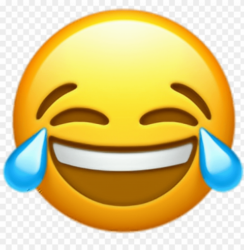 free download ios 10 crying laughing emoji - ios 10 crying laughing emoji Transparent PNG Isolated Object Design