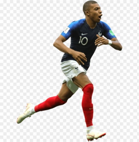 free download kylian mbappé images background - kick up a soccer ball Isolated Artwork in Transparent PNG Format