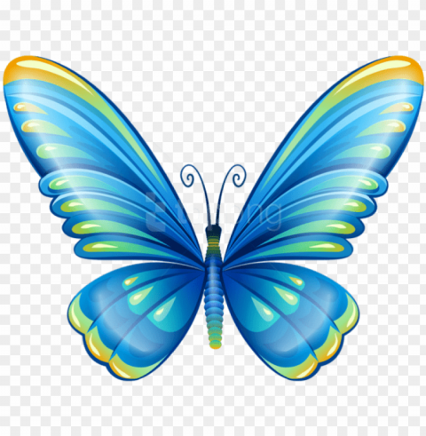 free download large art blue butterfly clipart - blue butterfly clipart Transparent PNG vectors