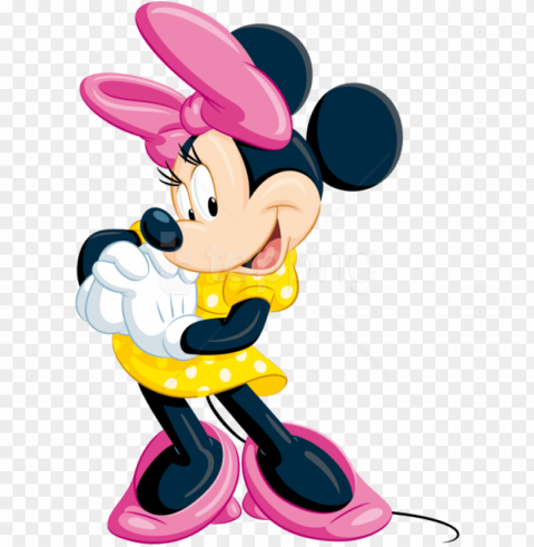 free download mickey mouse clipart photo - minnie mouse yellow dress PNG transparent design diverse assortment