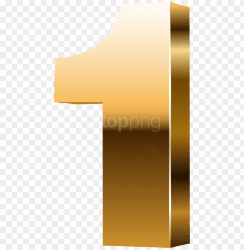 free download number one 3d gold clipart photo - gold number 1 PNG files with no backdrop pack PNG transparent with Clear Background ID a447e7a6