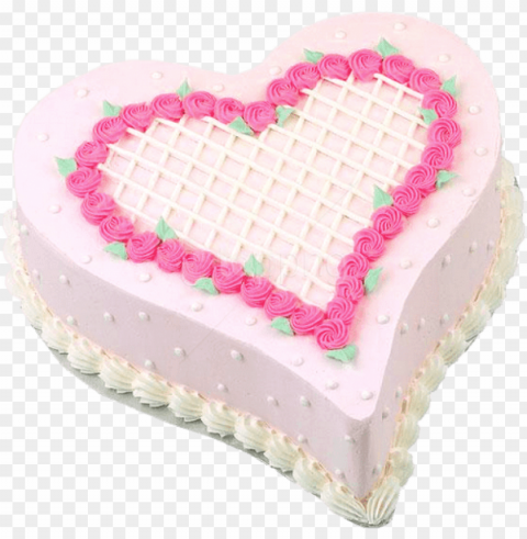 free download pink heart cake images background - heart shape pineapple cake High Resolution PNG Isolated Illustration