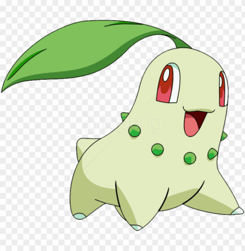 free download pokemon clipart photo images - pokemon chikorita PNG files with clear background collection