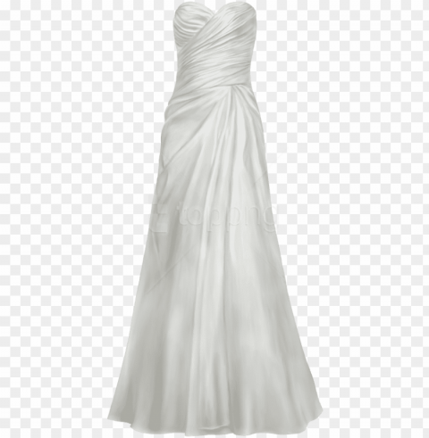 free download satin wedding dress clipart photo - wedding dress clipart transparent Isolated Subject with Clear PNG Background