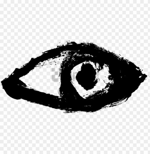 free download eye drawing images - eye white Transparent Background Isolated PNG Icon