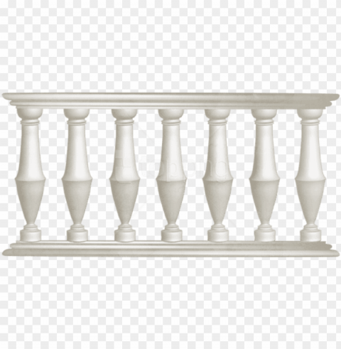 free download white fence clipart photo - white railing Transparent Background PNG Isolated Art