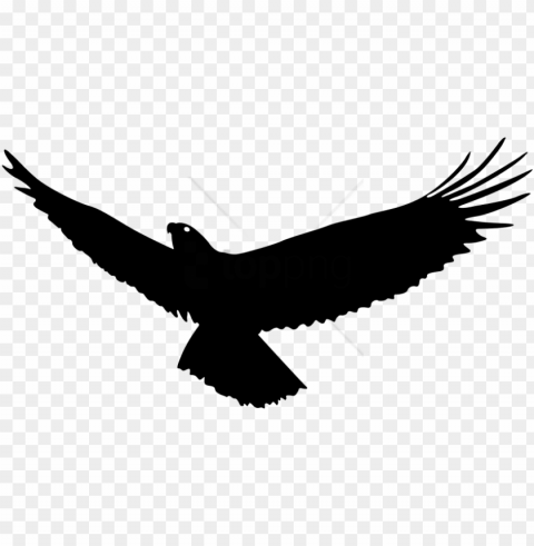 free eagle flying silhouette image with - eagle silhouette vector PNG with transparent overlay