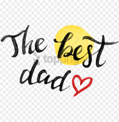 free fathers day backgrounds image with - calligraphy Transparent PNG images set