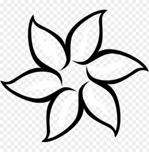 free floral flower white daffodil daisy tulip d - simple flower outline PNG with alpha channel PNG transparent with Clear Background ID 4e7f132c