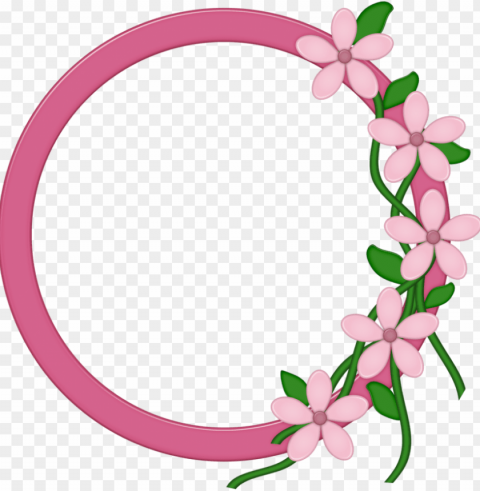 free floral round frame images - pink circle frame High-definition transparent PNG