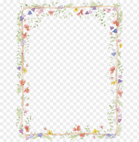 free flowers borders download images transparent - flowers word document border PNG pictures with no backdrop needed
