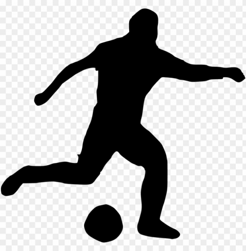 free football player silhouette images transparent - football player transparent free Isolated Illustration with Clear Background PNG