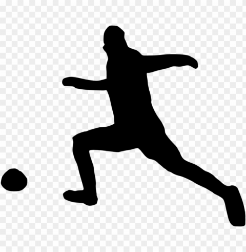 free football player silhouette images - portable network graphics Isolated Illustration in HighQuality Transparent PNG
