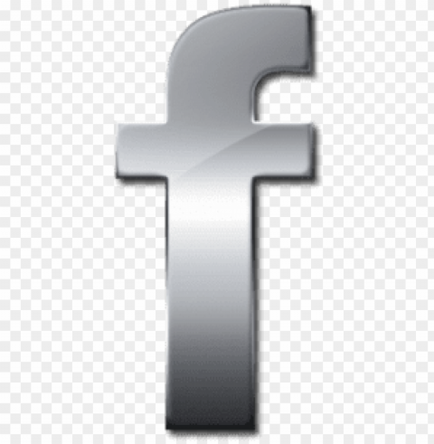 free glossy silver icon social media logos facebook - silver social media logos Isolated Item in HighQuality Transparent PNG