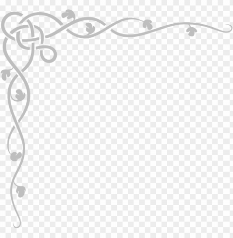 free gray border frame - simple paper borders designs Transparent background PNG images selection