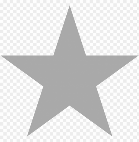 free grey star images - grey star icon Isolated Element on HighQuality Transparent PNG