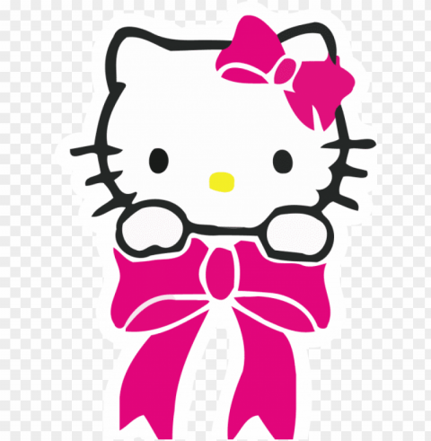 free hello kitty images - hello kitty logo PNG Image with Transparent Isolated Design