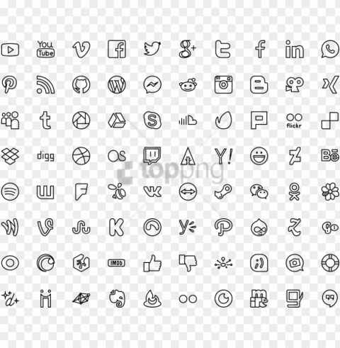 free social icons - free application flat toolbar icons Isolated Icon in HighQuality Transparent PNG