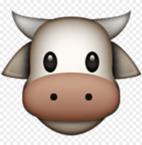 free ios emoji cow face images - emoji de vaca Isolated Item with HighResolution Transparent PNG