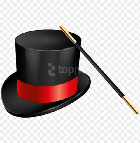  magic hat and magic wand transparent PNG images with no background free download