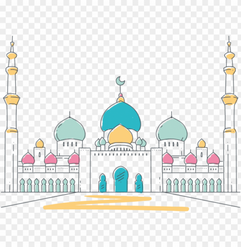 free mosque vector images transparent - transparent background mosque clipart PNG with Isolated Transparency