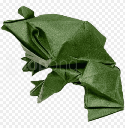 free origami frog images - background origami Transparent PNG Isolated Item with Detail