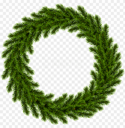 free pine wreath - Венок Хвойный PNG Graphic with Transparent Isolation