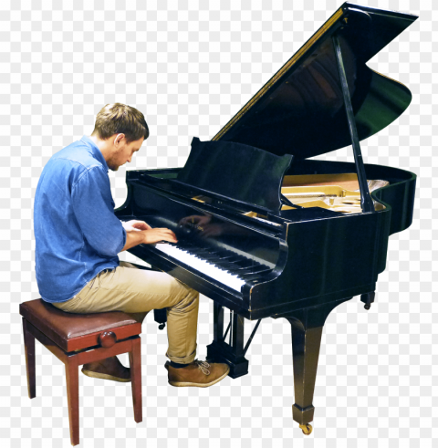 free playing grand piano images - man playing piano Transparent PNG pictures complete compilation