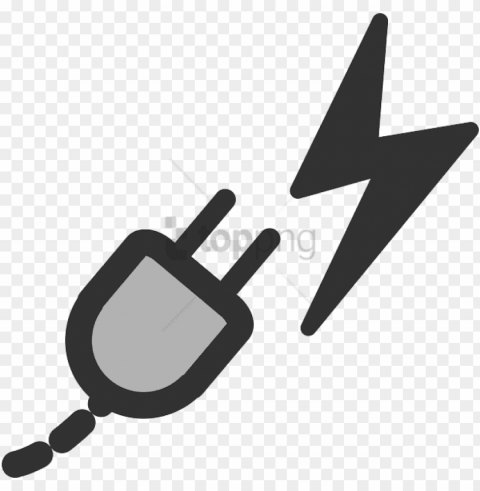 free power image with - power cord clipart Transparent Background PNG Isolated Icon