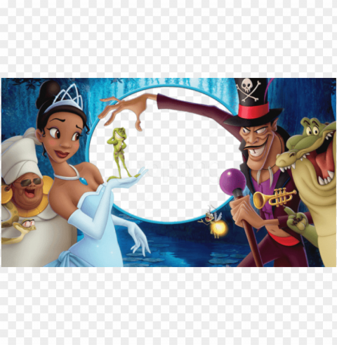 free princess tiana kids frame images transparent - princess and the fro Clear pics PNG