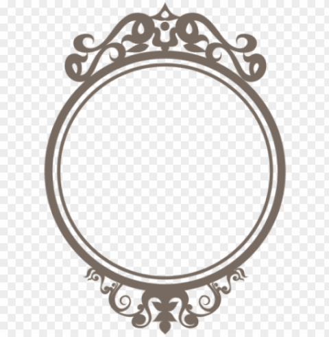 free round frame images - round ornament Transparent Cutout PNG Isolated Element