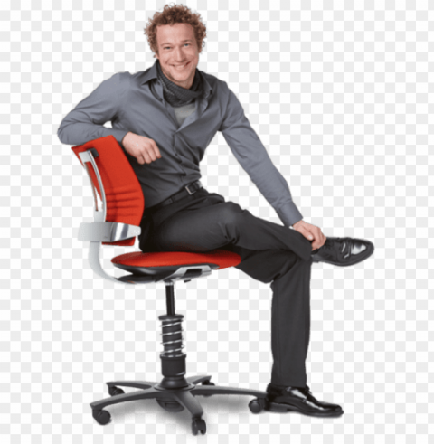 free sitting man images - sit on chair Isolated Object on Transparent PNG