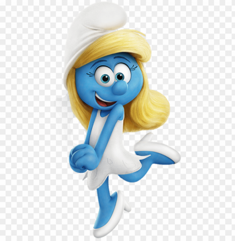 free smurfette smurfs the lost village images Clear Background PNG Isolated Subject