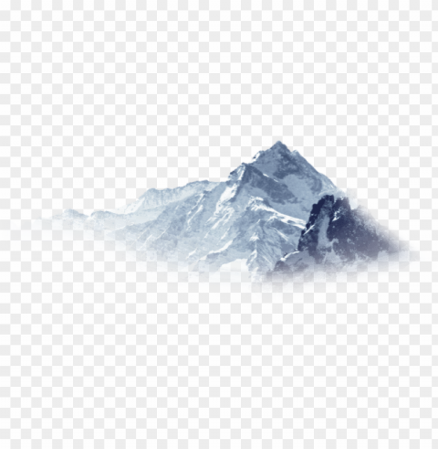 free snowy mountain - snow mountain Transparent PNG images for digital art