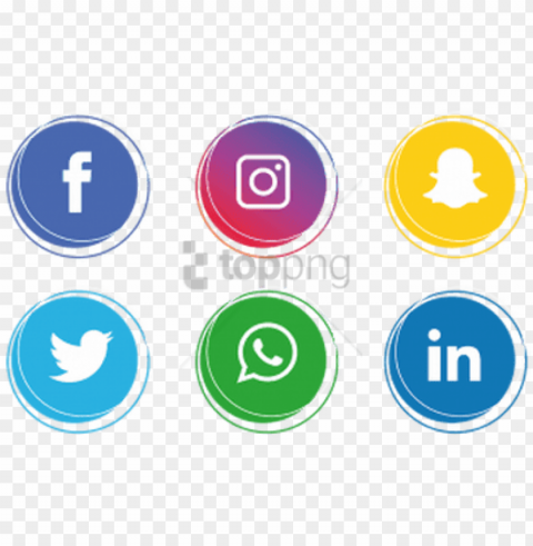 free social media icons image with transparent - facebook and instagram icon PNG Isolated Object on Clear Background