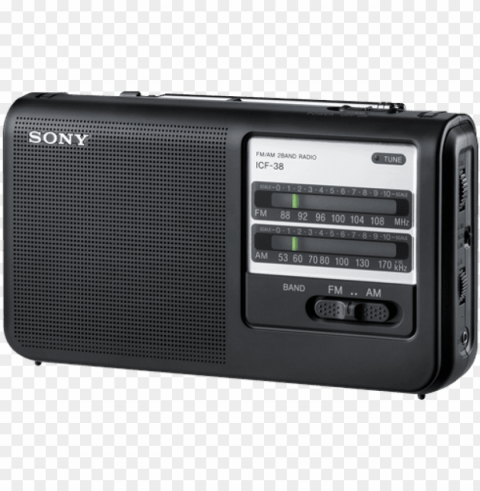 free sony radio images - sony icf38 portable am fm radio Isolated Subject in HighQuality Transparent PNG